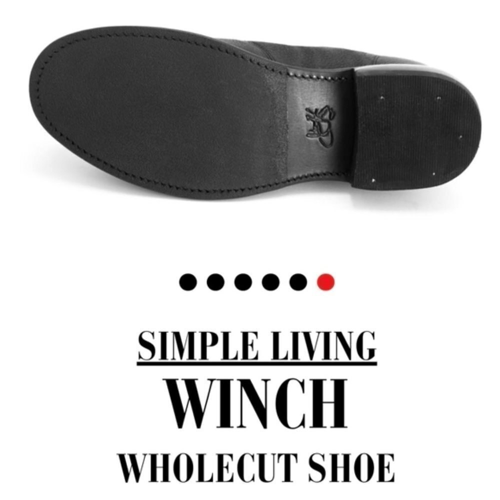 John Fleuvog, Simple living black Winch shoe Women's 10, men's 8.5 - Picture 6 of 15